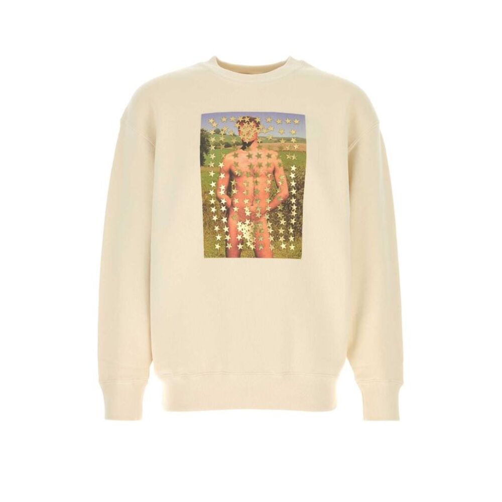 Jw Anderson Men Ivory Cotton Sweatshirt
